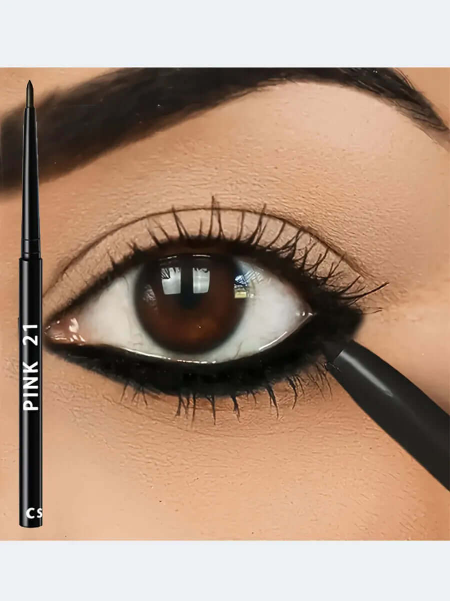 3-Piece Waterproof Black Eyeliner Pencils — Smudge-Proof, Long-Lasting, Beginner-Friendly