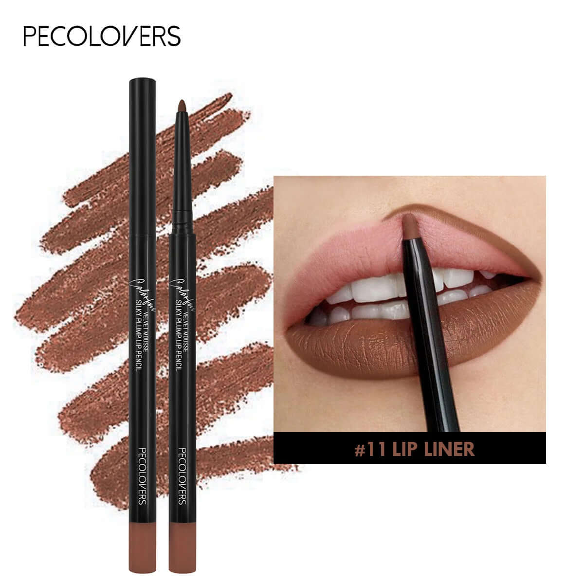 12-Color Waterproof Matte Lipliner Pencils — Red Contour Tint, Long-Lasting Lipstick