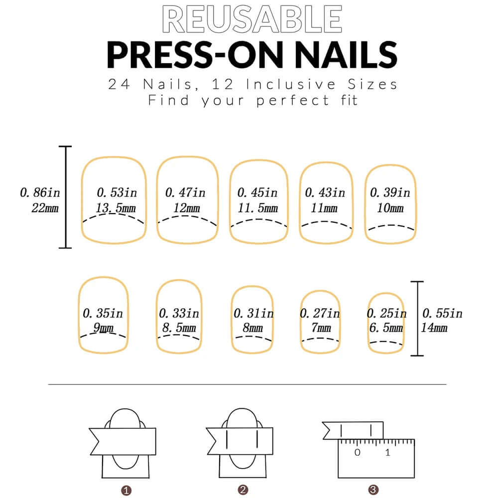 Glossy Pink Press-On Nails 24pcs – Medium Square, Full-Cover Fake Nails
