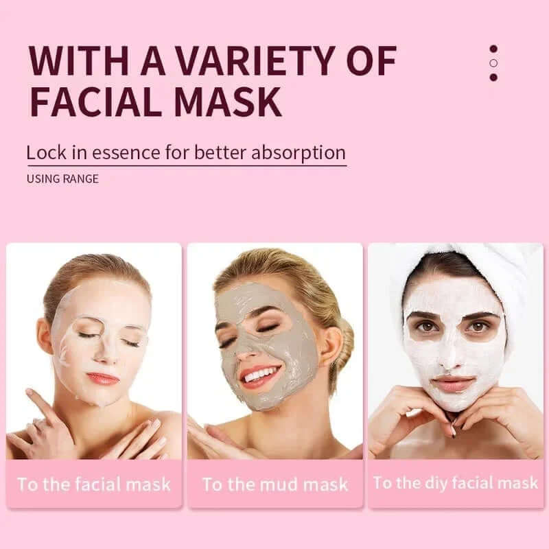 Disposable Full-Face Mask with Neck Stickers – Transparent Paper Wrap (500/100 Pcs)