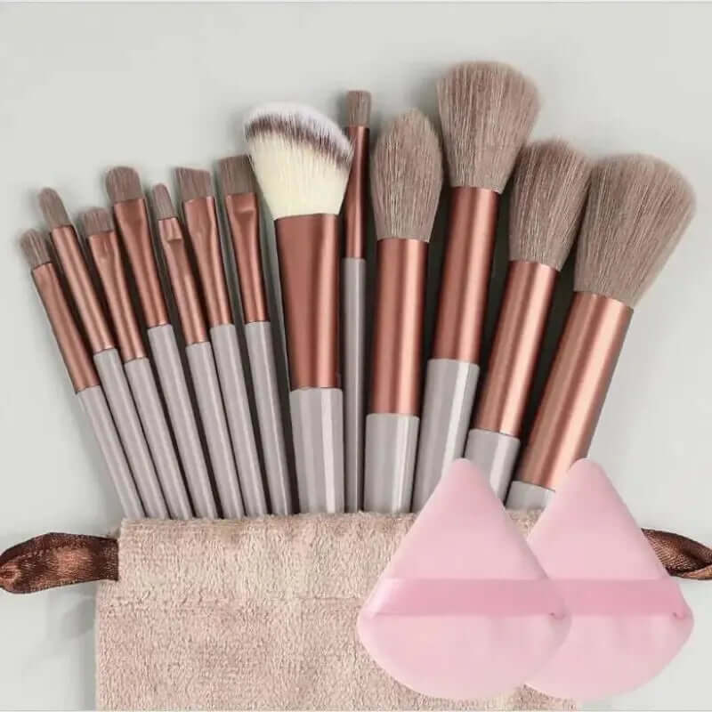 Soft & Fluffy Makeup Brush Set – Professional Kabuki, Foundation, Blending Eyeshadow Tools