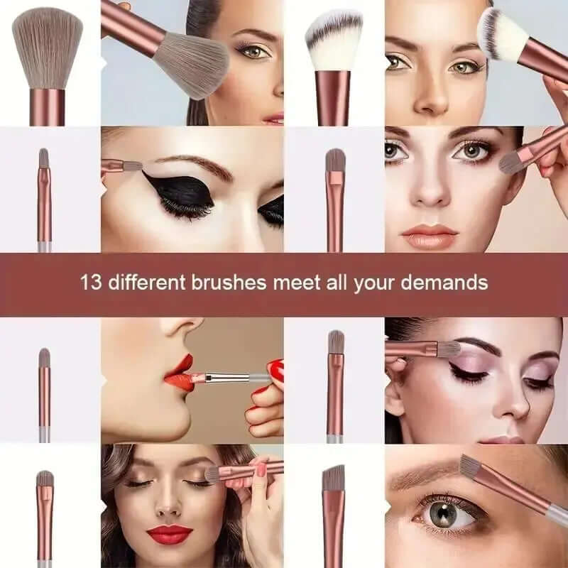 Soft & Fluffy Makeup Brush Set – Professional Kabuki, Foundation, Blending Eyeshadow Tools