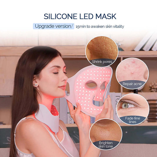 Home Skin Care Device – 7-Color LED Silicone Face Mask