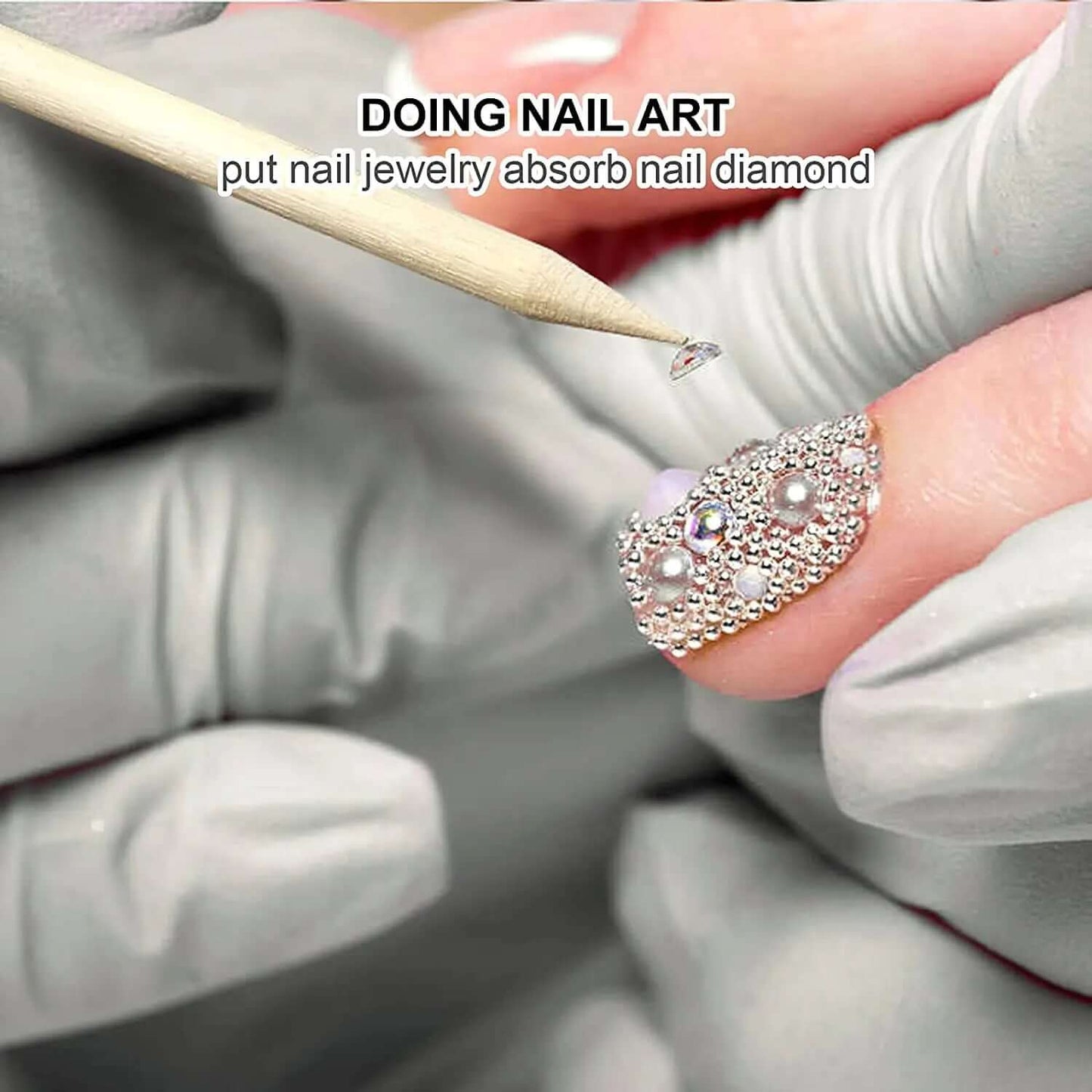 Nail Art Pusher & Cuticle Remover Kit – Wood Sticks, 100/50 Pack
