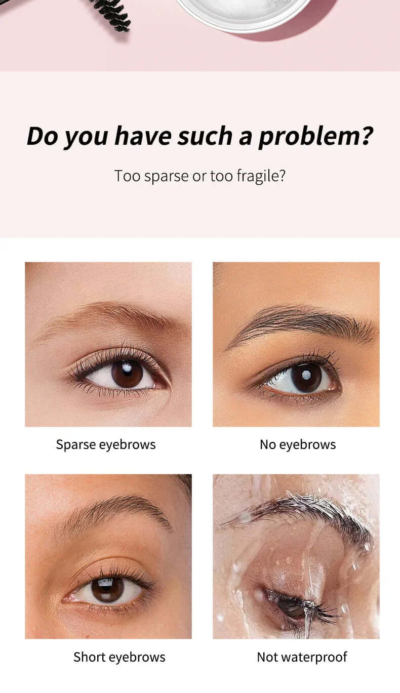 Waterproof 3D Brow Styling Cream – 1pc Quick-Dry Eyebrow Gel Wax