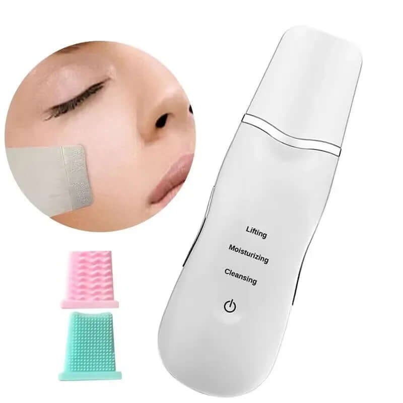 Ultrasonic Face Cleaning Scrubber – Deep Cleansing, Pore Peeling