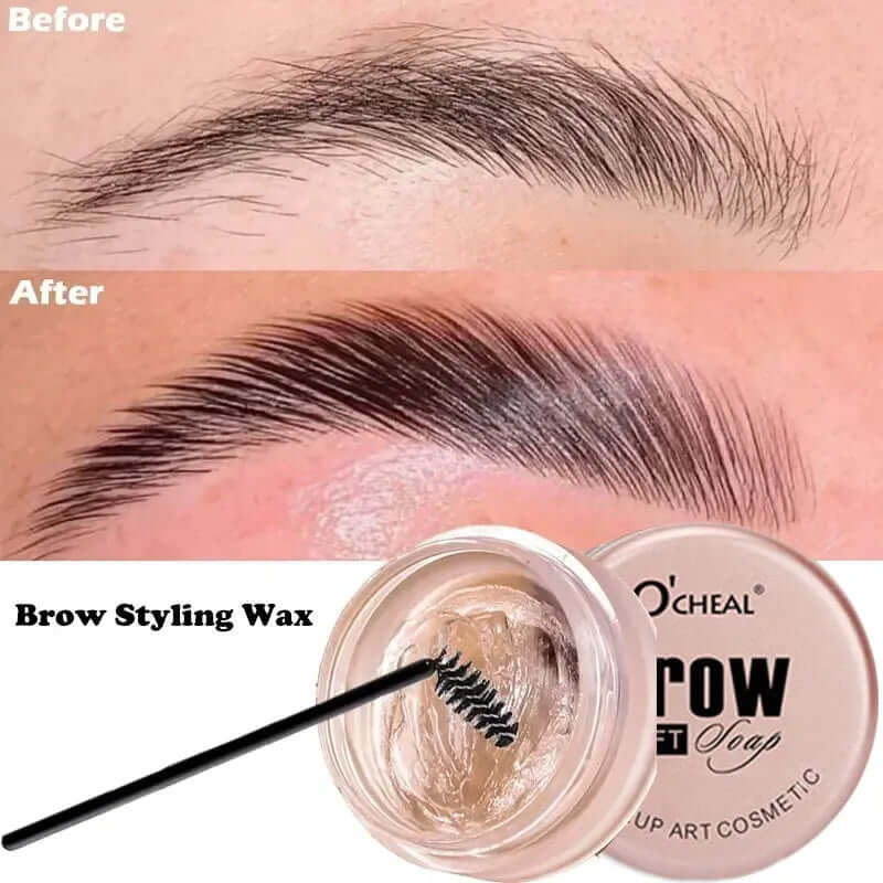 Waterproof 3D Brow Styling Cream – 1pc Quick-Dry Eyebrow Gel Wax