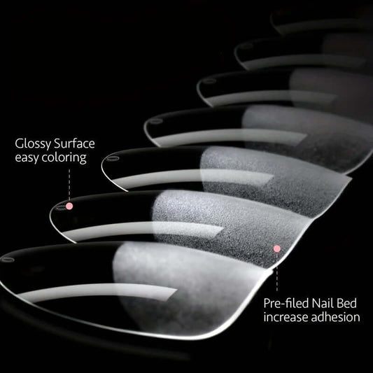 120Pcs Full Cover Press-On Nail Tips – Stiletto, Almond, Square, Coffin, French, Soak-Off Gel Extension Tips