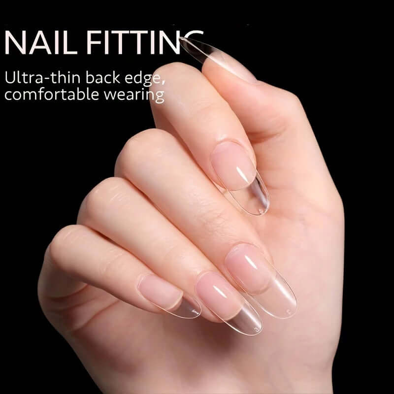 120Pcs Full Cover Press-On Nail Tips – Stiletto, Almond, Square, Coffin, French, Soak-Off Gel Extension Tips