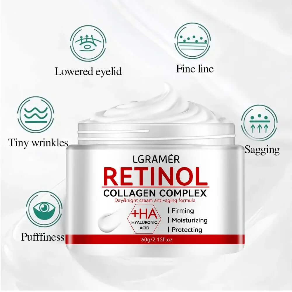 Premium Retinol Lifting Cream — Collagen, Wrinkle Reduction, Moisturizing & Brightening
