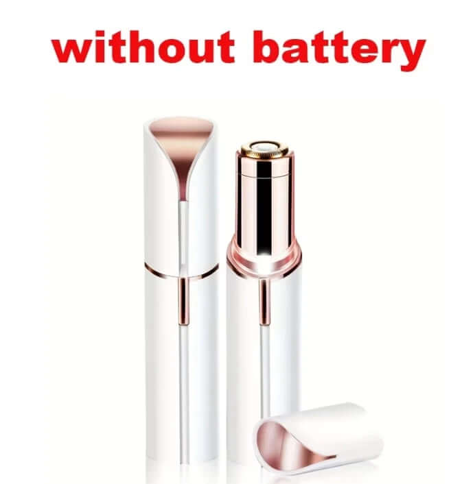 2-In-1 Eyebrow Razor and Hair Shaver (Rechargeable) with LED Light — Lips, Eyebrows, Peach Fuzz