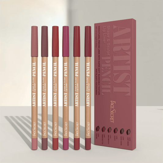 Lip Liner Pencil Set — Myelyora Artist Shape Sculpt, Matte Soft & Bendable