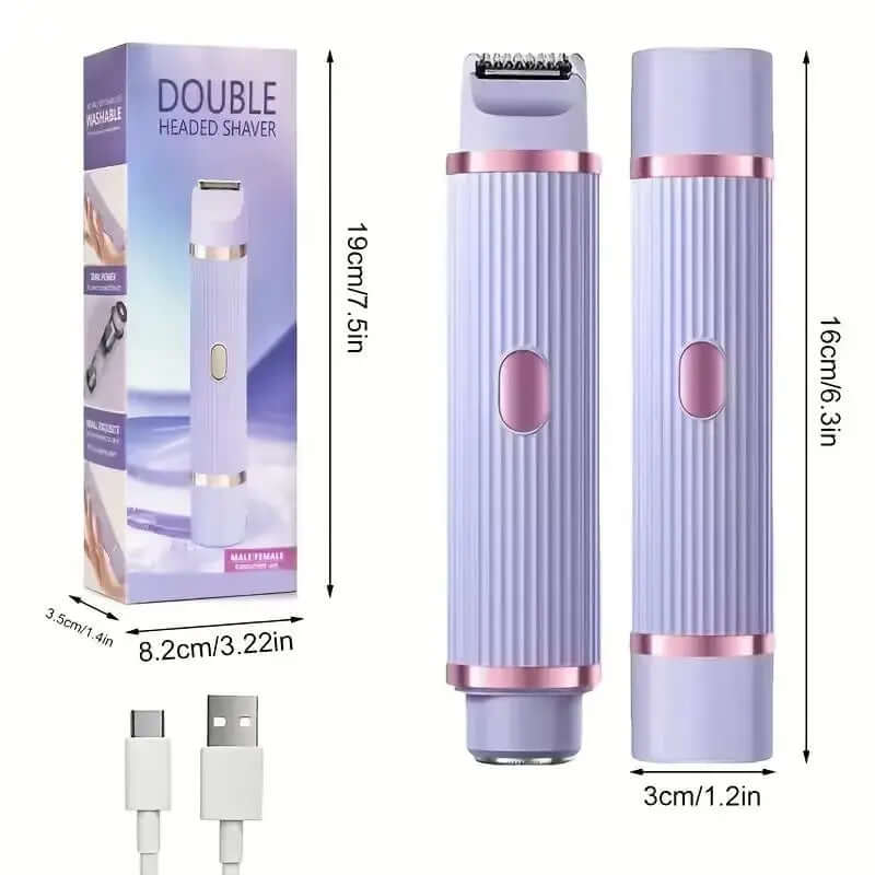 Premium Two-in-One Women’s Shaver — Wet & Dry, Precision Eyebrow & Face
