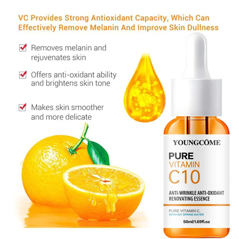 Vitamin C Serum with Hyaluronic Acid – Brighten, Hydrate, Fade Fine Lines