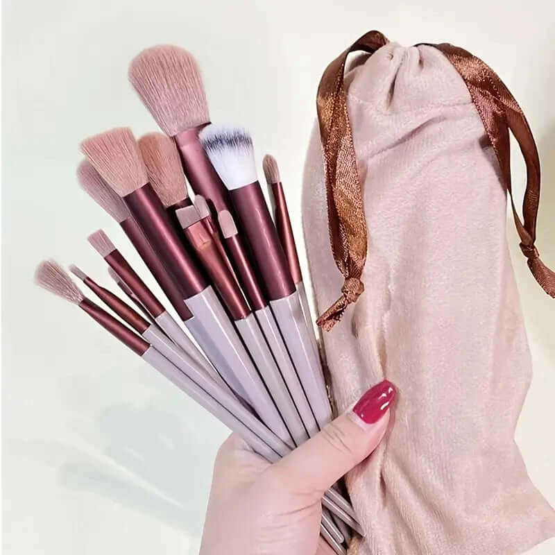 Soft & Fluffy Makeup Brush Set – Professional Kabuki, Foundation, Blending Eyeshadow Tools