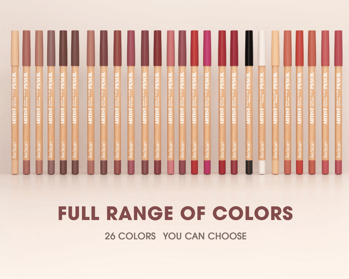 Lip Liner Pencil Set — Myelyora Artist Shape Sculpt, Matte Soft & Bendable