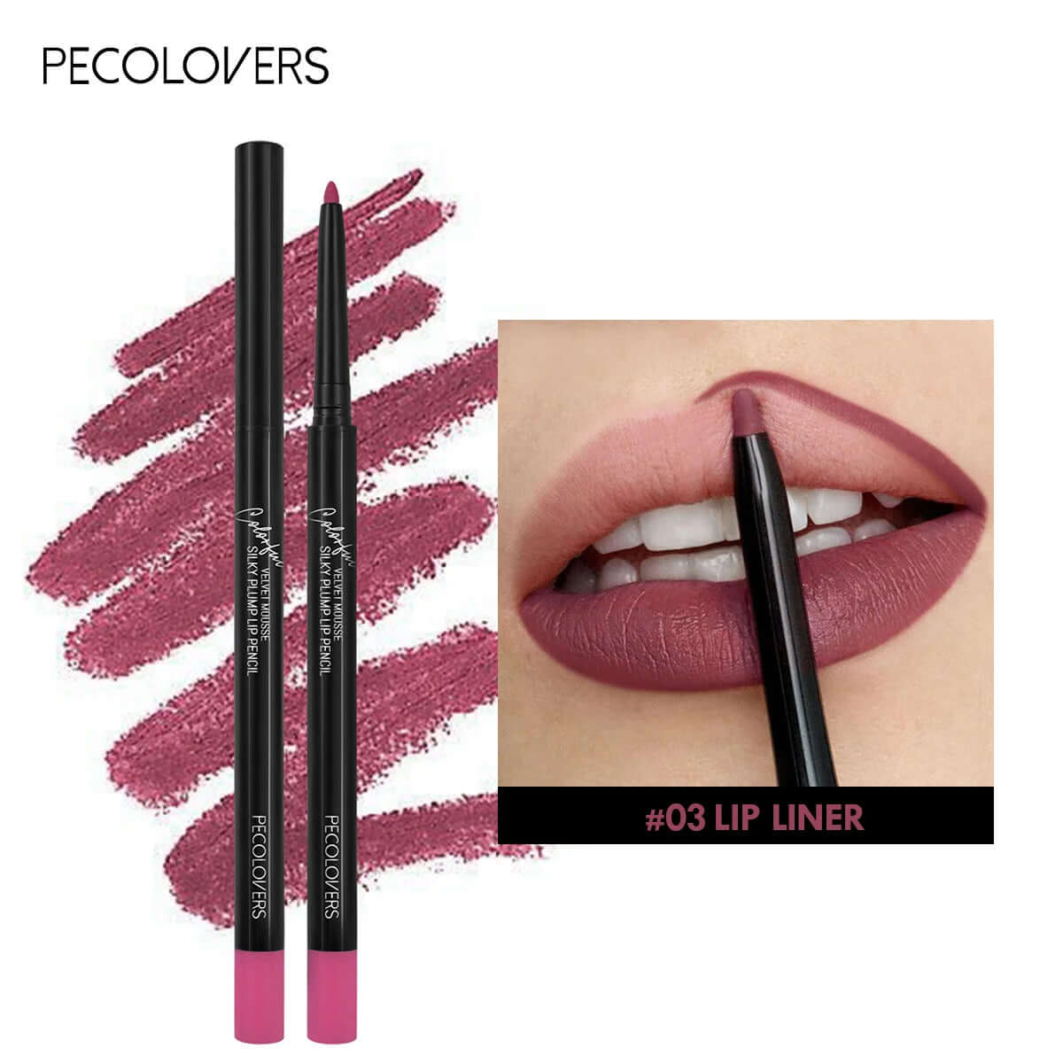 12-Color Waterproof Matte Lipliner Pencils — Red Contour Tint, Long-Lasting Lipstick