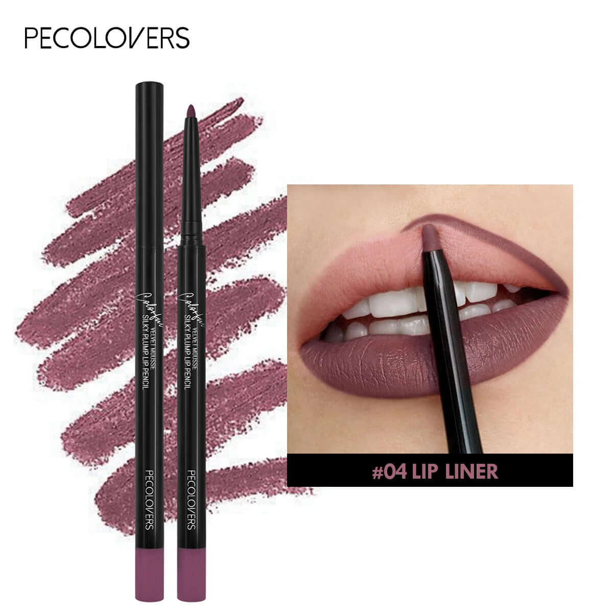 12-Color Waterproof Matte Lipliner Pencils — Red Contour Tint, Long-Lasting Lipstick