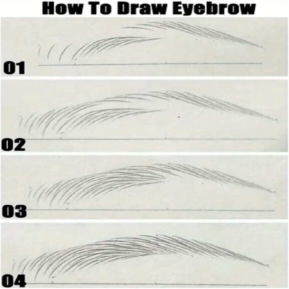 0.008mm Ultra Fine Eyebrow Pen – Long-Lasting, Smudge-Proof, Waterproof