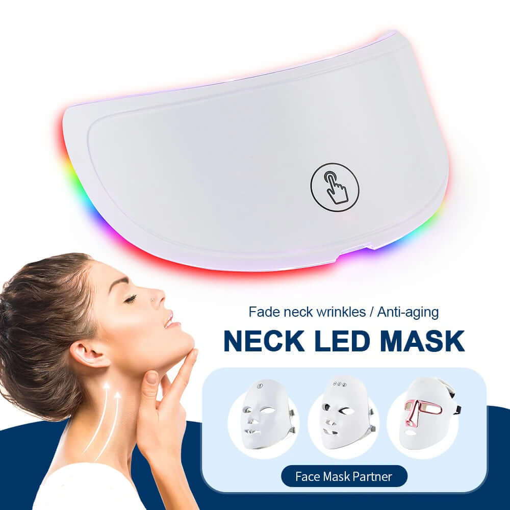 Wireless LED Face Mask – 7-Color Light Therapy for Face & Neck