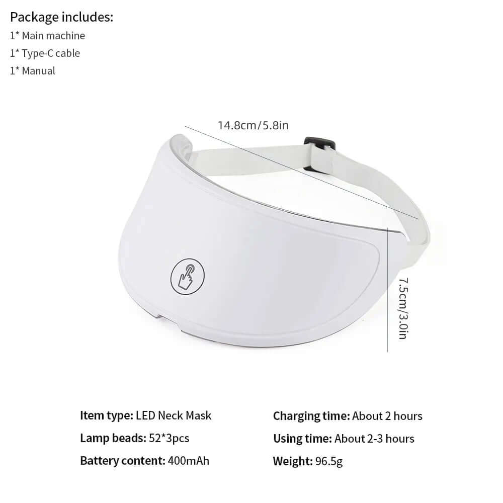 Wireless LED Face Mask – 7-Color Light Therapy for Face & Neck