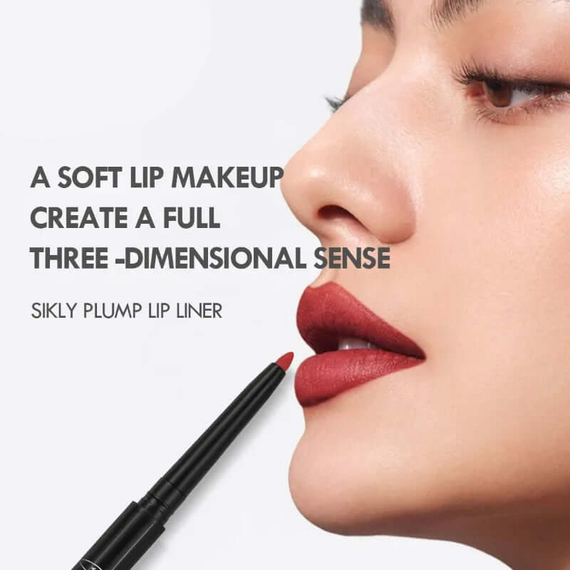 12-Color Waterproof Matte Lipliner Pencils — Red Contour Tint, Long-Lasting Lipstick