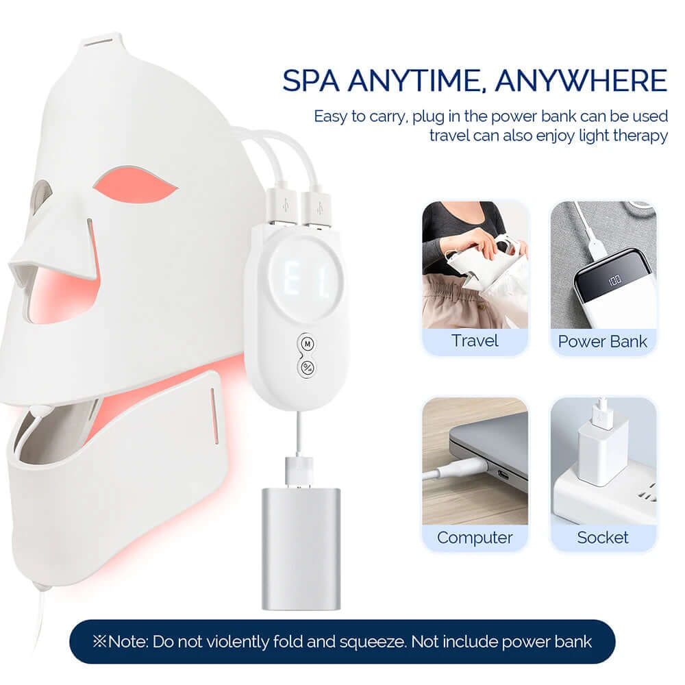 Home Skin Care Device – 7-Color LED Silicone Face Mask