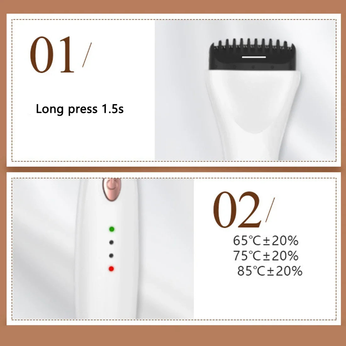 5D Heating Eyelash Curler — Portable, 3 Modes, Quick-Lift Heated Curl