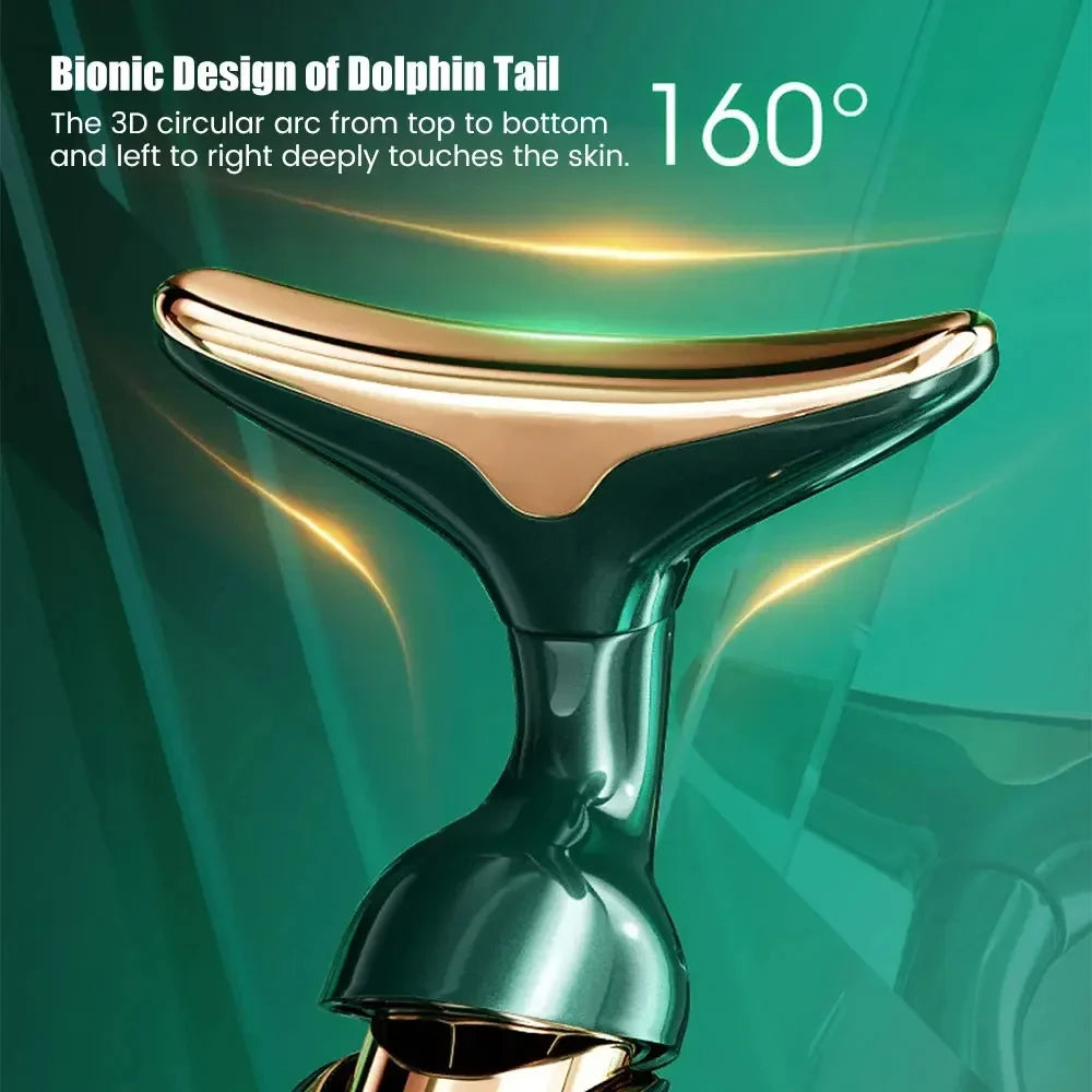 3-in-1 Facial Lifting Device — Neck, Eye Massage & Face Slimmer with EMS