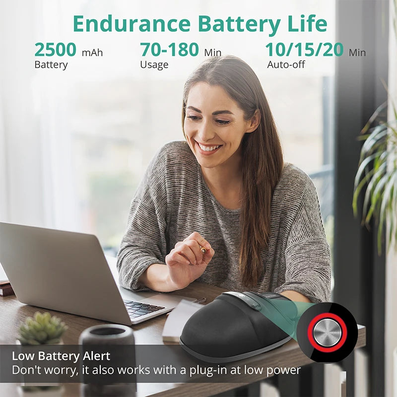 Wireless Electric Hand Massager Air Compression Hot Compress Palm Acupoint Massager Finger Arthritis Numbness Muscle Relaxation