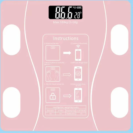Smart Wireless Body Fat Scale — Digital Bathroom Scale with Body Composition Analyzer & Bluetooth App