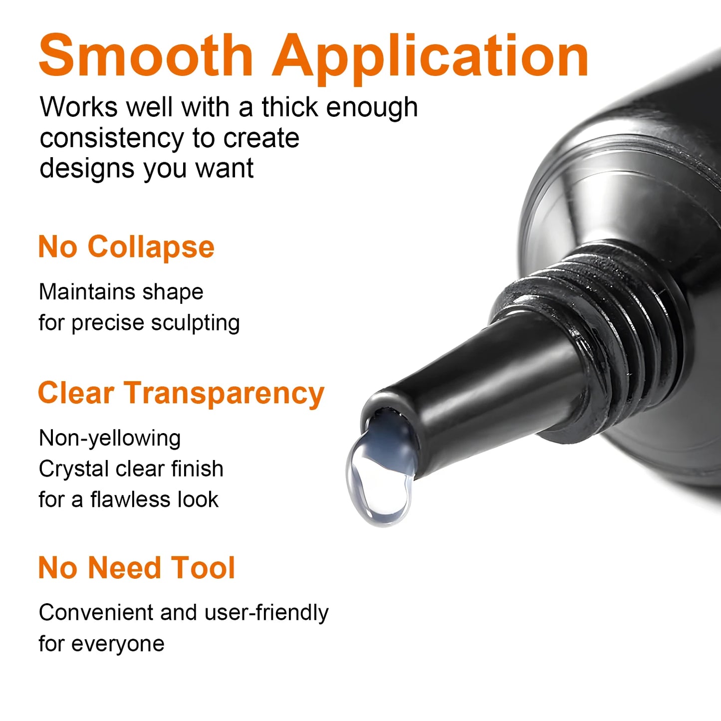 10ml 3D Nail Art Gel — DIY Designs, Waterproof Sculpting Gel for Intricate Carvings