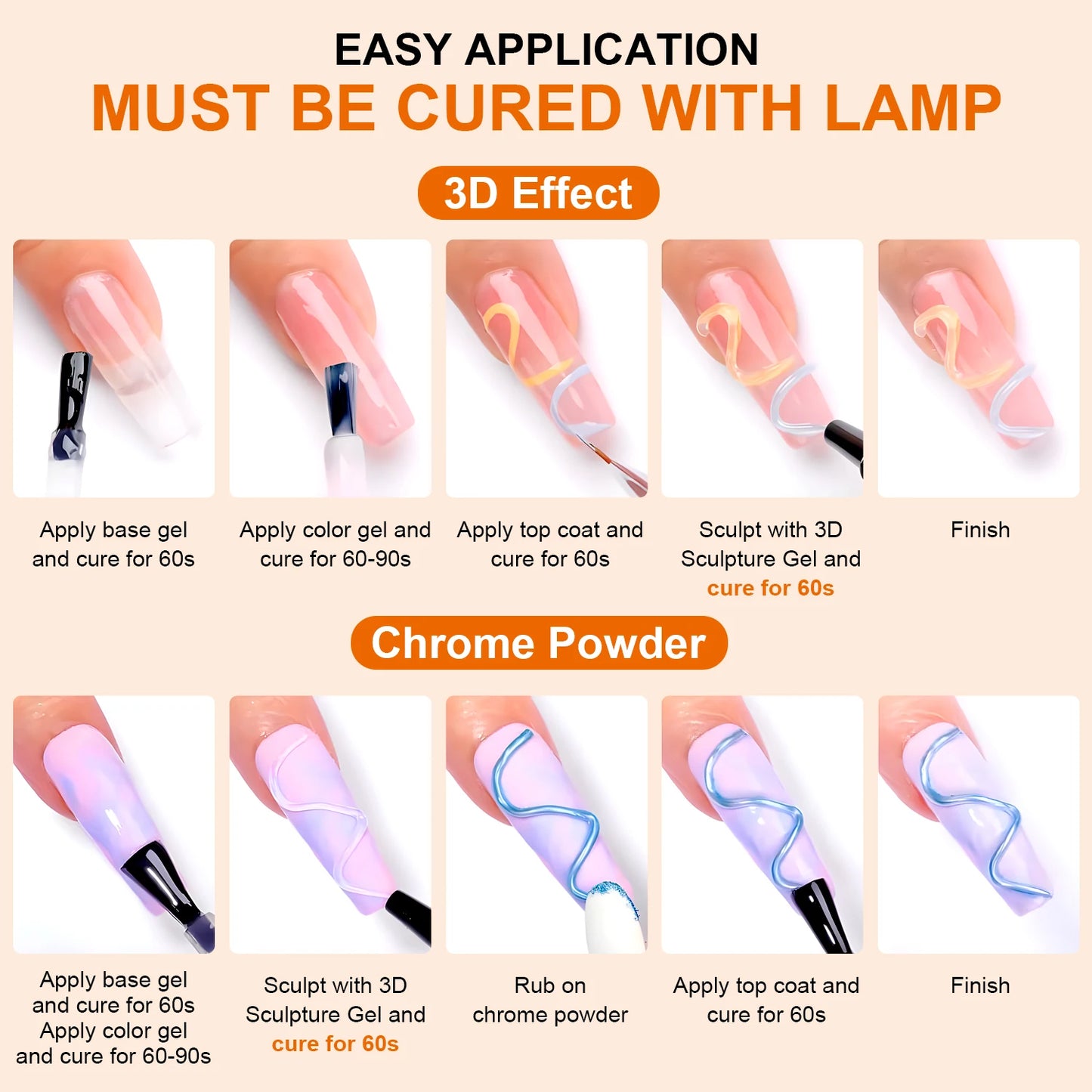 10ml 3D Nail Art Gel — DIY Designs, Waterproof Sculpting Gel for Intricate Carvings