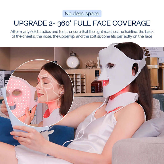 Home Skin Care Device – 7-Color LED Silicone Face Mask