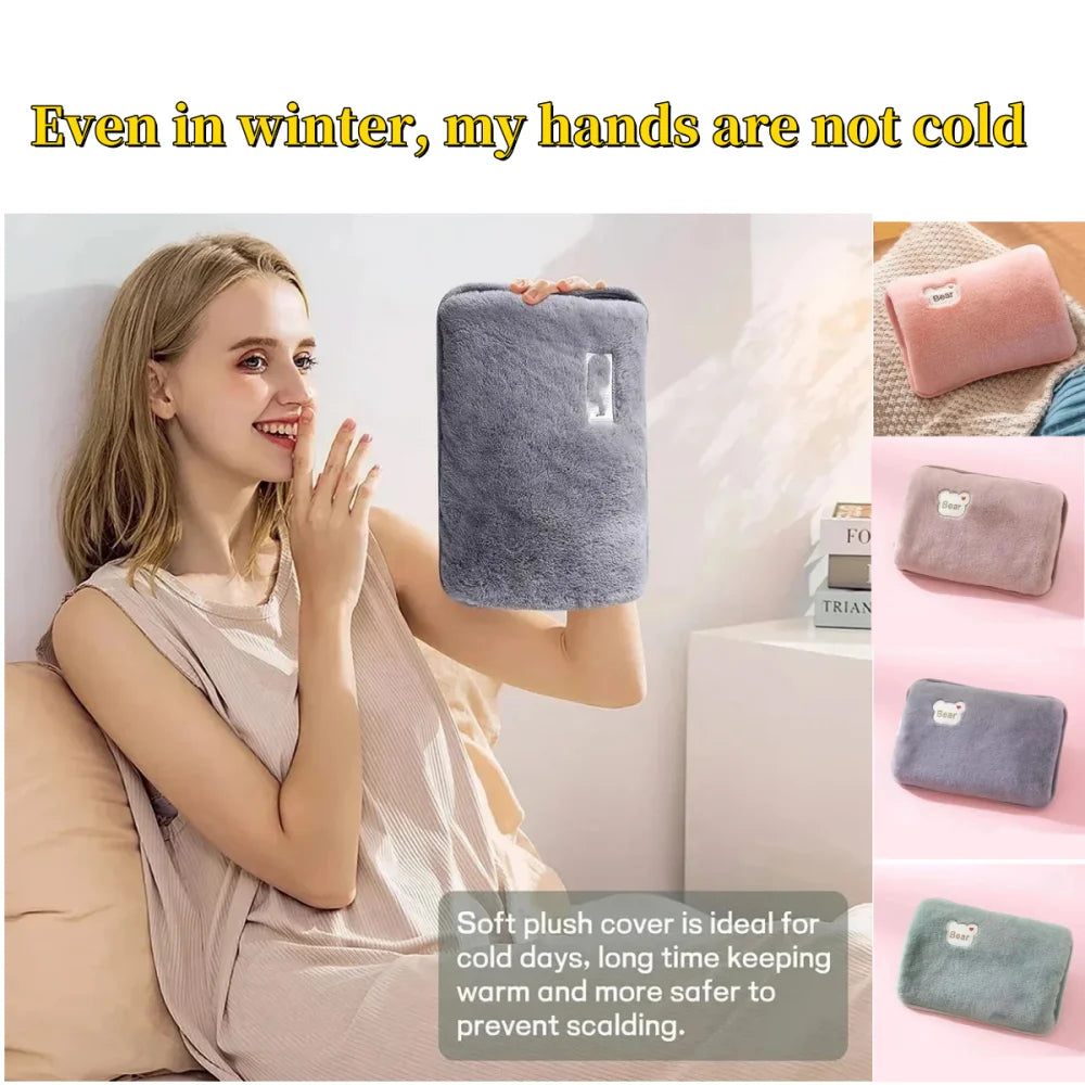 Portable Cute Hand Warmer — Rechargeable Heating Pad, EU Plug, Reusable Heat Bag