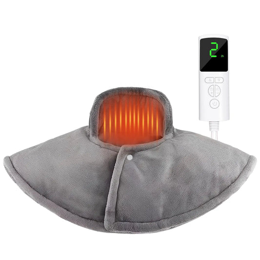 Heating Shawl Heated Pad for Neck with 9 Heat Levels Heat Cushion Shoulder Back Joint Muscle Soreness Pain Relief with 4 Timers