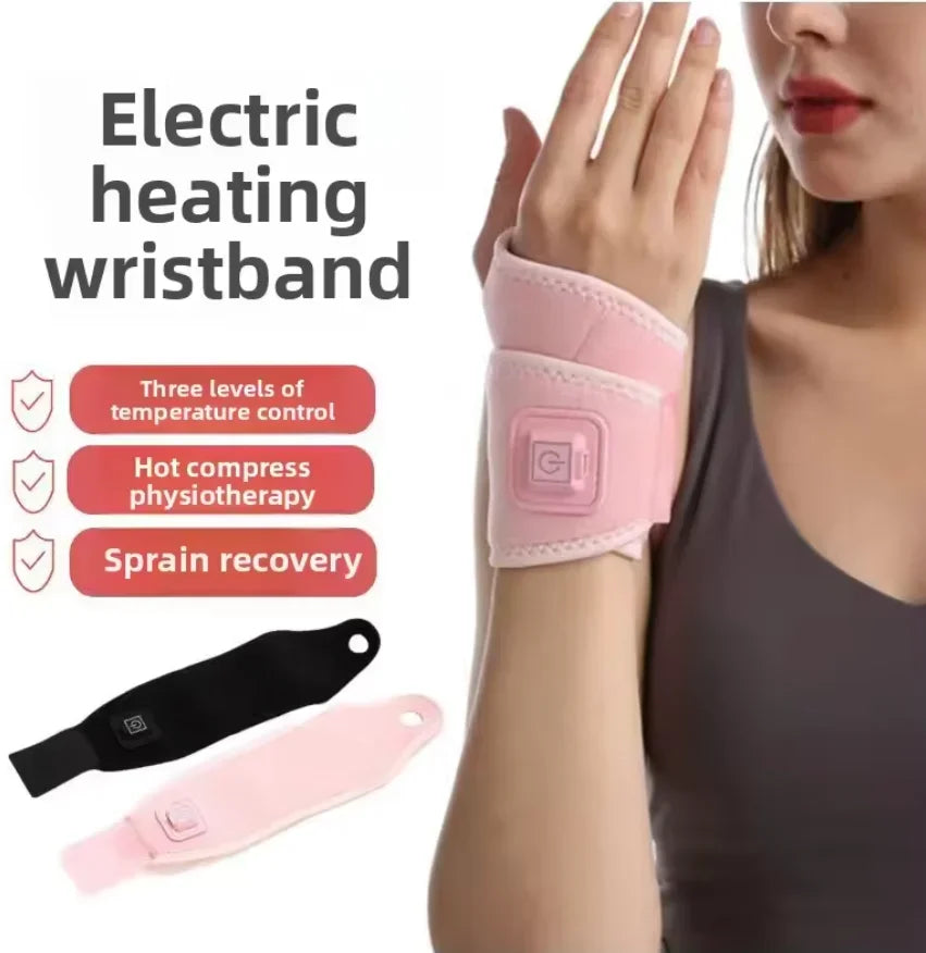 Smart Electric Heating Wrist Massager Brace Warm Arthritis Wristband Hot Compress Support Sleeve Hand Joint Brace Tool Health