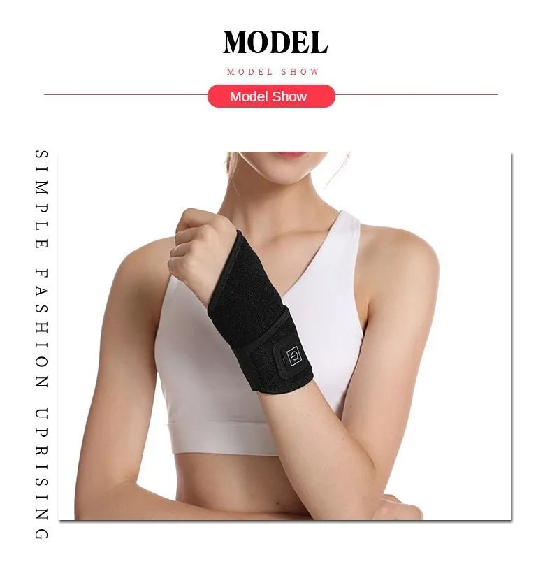 Smart Electric Heating Wrist Massager Brace Warm Arthritis Wristband Hot Compress Support Sleeve Hand Joint Brace Tool Health