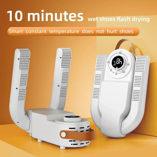 Smart Shoe Dryer with Timer — Quick Dry, Deodorize, Sterilize Household Warmer