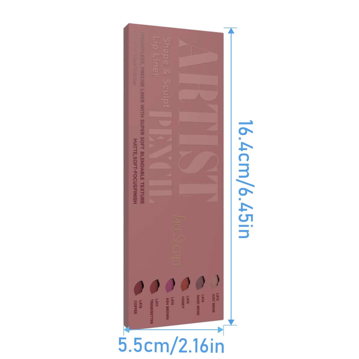 Lip Liner Pencil Set — Myelyora Artist Shape Sculpt, Matte Soft & Bendable