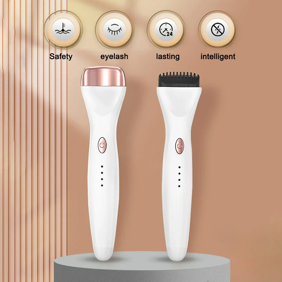 5D Heating Eyelash Curler — Portable, 3 Modes, Quick-Lift Heated Curl