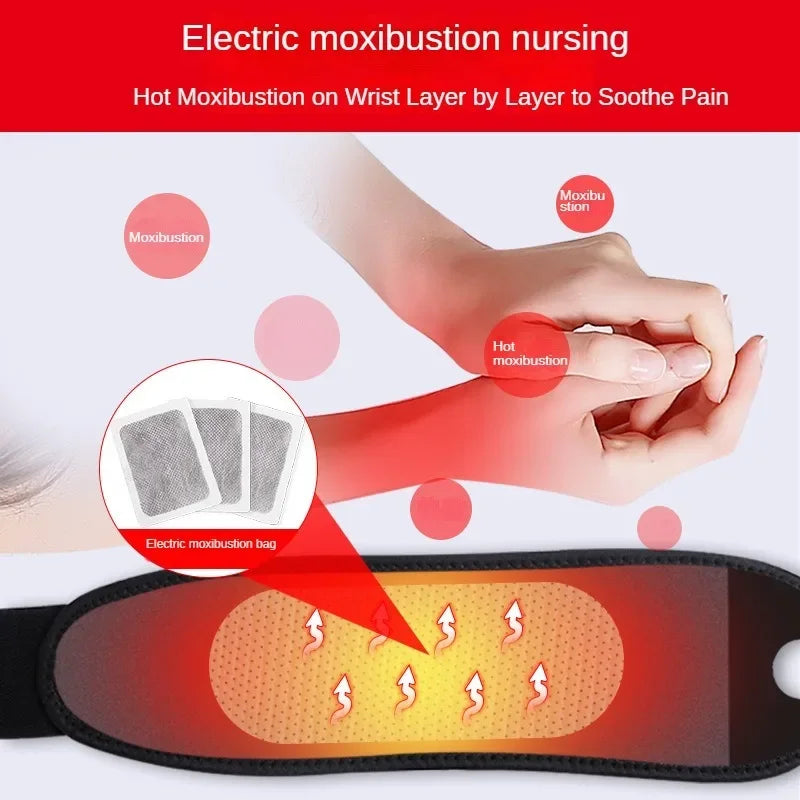 Smart Electric Heating Wrist Massager Brace Warm Arthritis Wristband Hot Compress Support Sleeve Hand Joint Brace Tool Health
