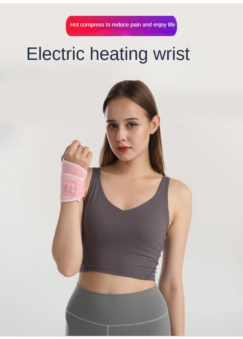 Smart Electric Heating Wrist Massager Brace Warm Arthritis Wristband Hot Compress Support Sleeve Hand Joint Brace Tool Health